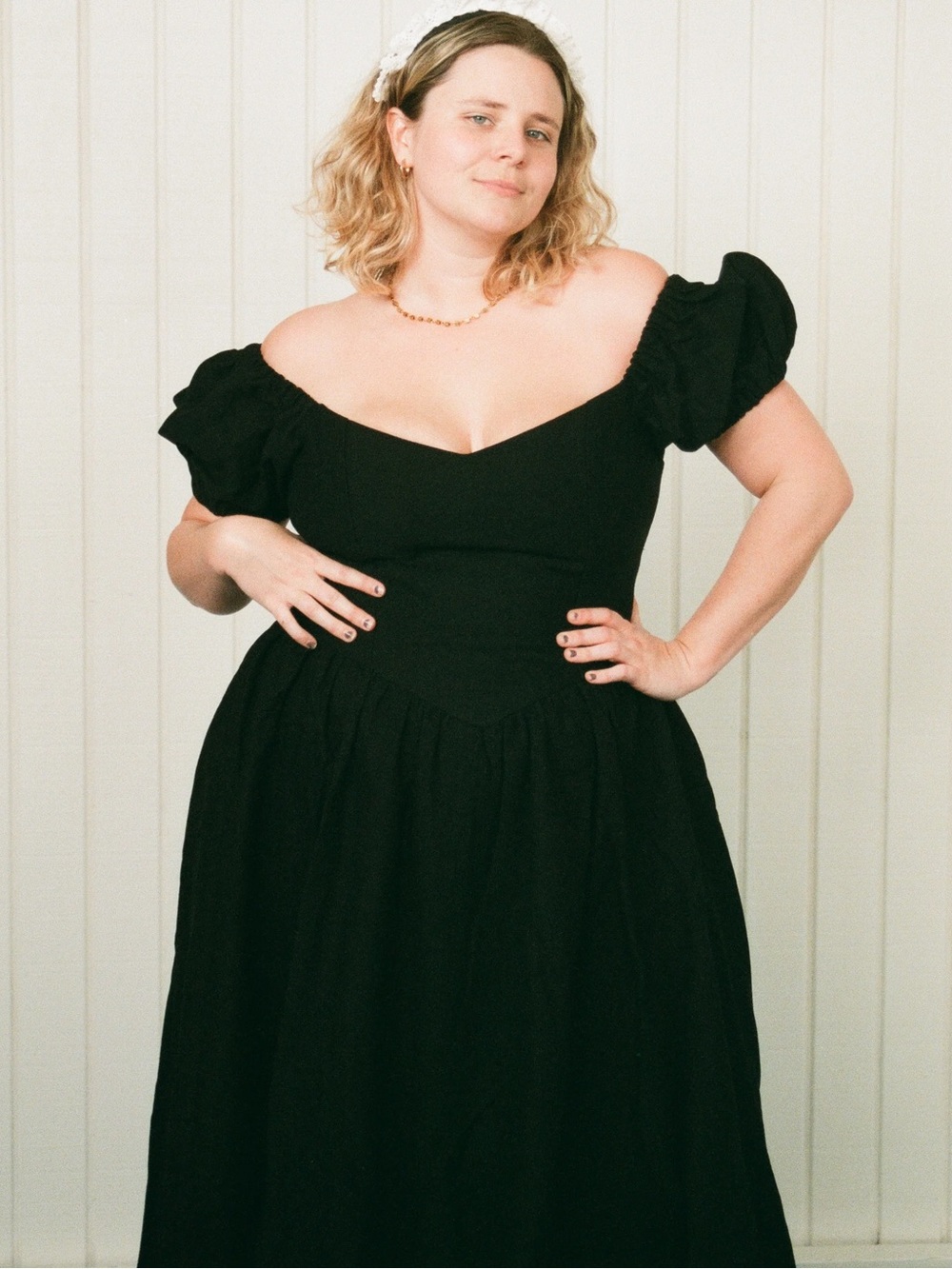 Fashion Brand Company Penelope Gazin - The Virgin Gown Maxi Cotton BLACK XS /